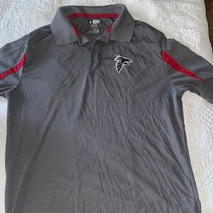 NFL Gray Polo Shirt with Red Details